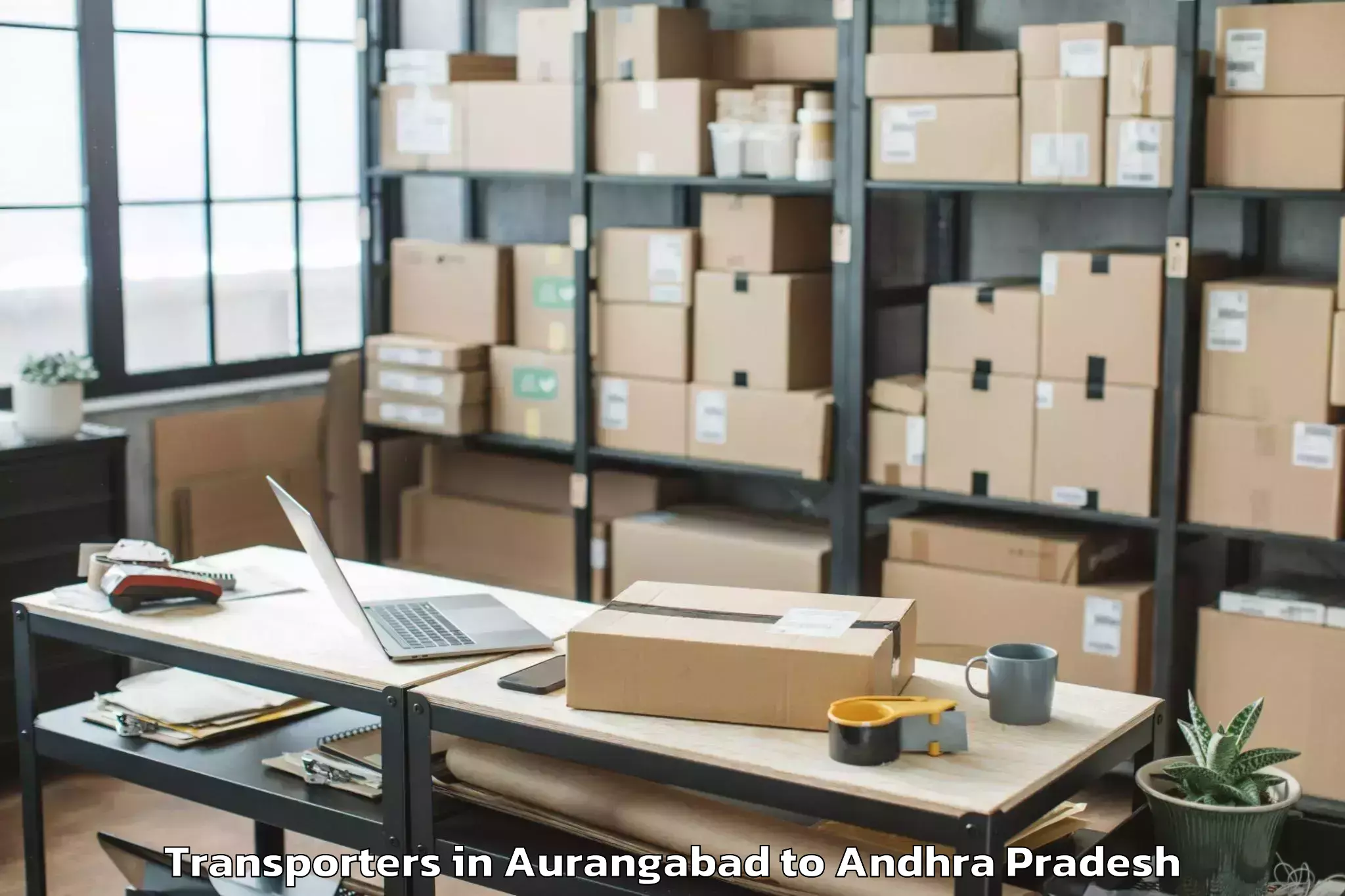 Top Aurangabad to Lingapalem Transporters Available